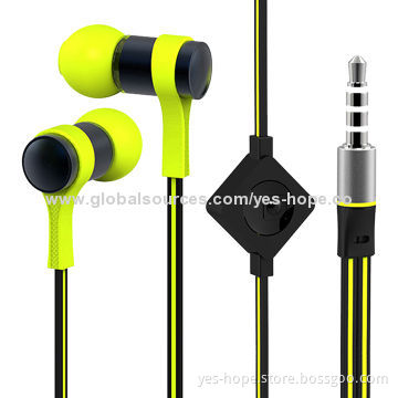 Fashion Metal Earphones with mic for smart mobile phones